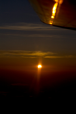 Partial Solar Eclipse from a Plane