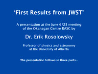 Erik Rosolowsky JWST June 6/23