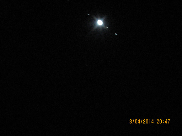 Jupiter and its moons Apr 18-2014