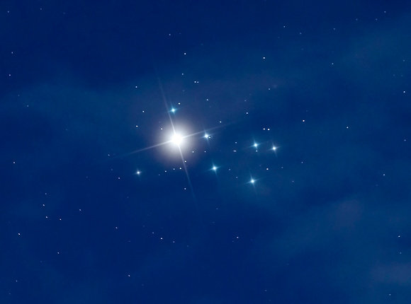Venus and Pleiades April, 3, 2020