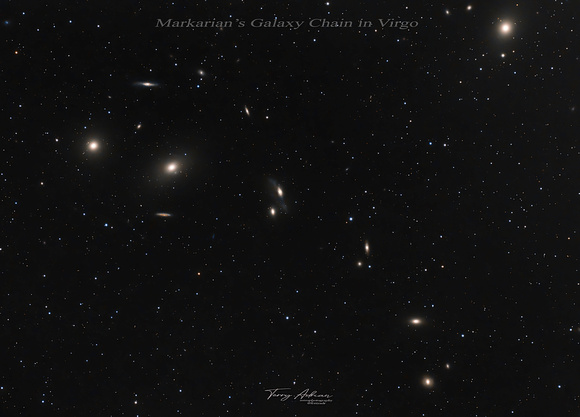 Markarians Galaxy Chain in the Virgo