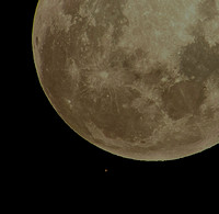 Moon and Mars at Antler Beach Jan. 13/25