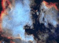 North American (NGC 7000) & Pelican (IC 5070 and 5067) Nebulae