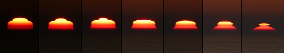 Sunset sequence, Aug. 28, 2017