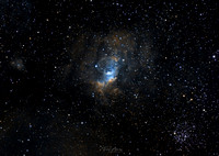 NGC7635, the bubble nebula and M52