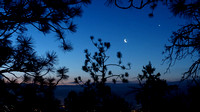 Moon and Venus in Morning Twilight