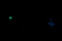 Comet 46P and Pleiades Dec 15 2018