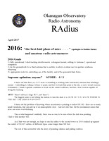Radius Issue April 2017
