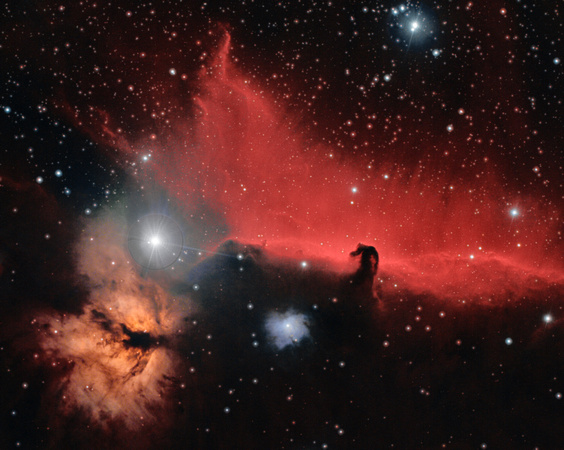 Horsehead and  Flame Nebula