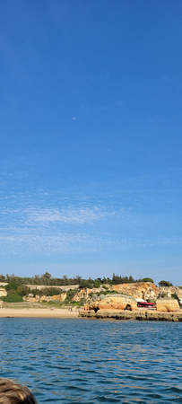 Ferragudo, Portugal Under a Waxing Gibbous Moon