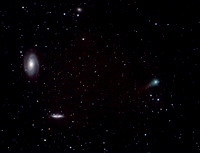 Comet C/2017 TW meets M81 and 82