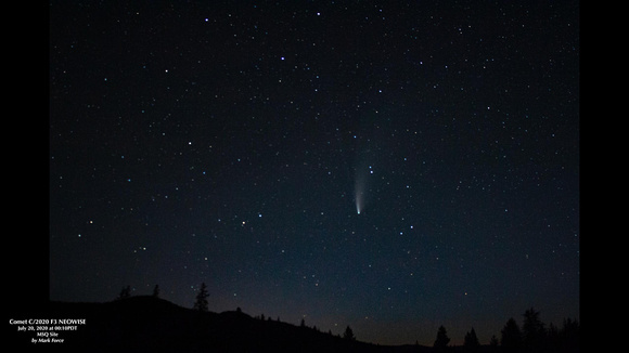 Comet NEOWise from Loon lake