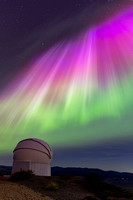 Intense auroral storm from Anarchist Mountain