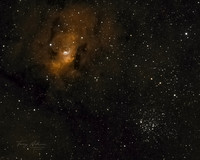 Bubble nebula and M5