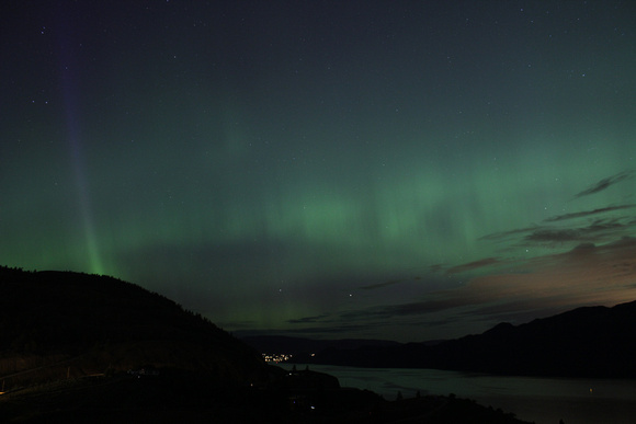 Okanagan Auroral with Shaft of Auroral Light